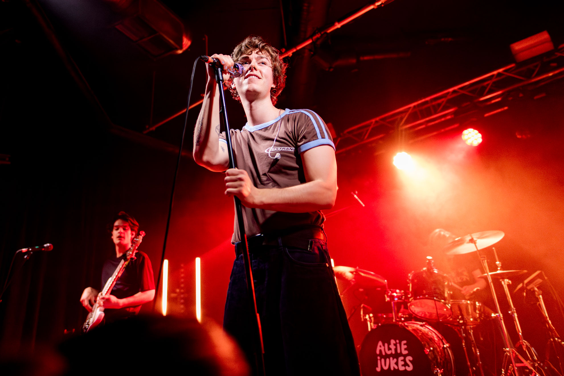 Alfie Jukes onstage at Chalk in Brighton 
