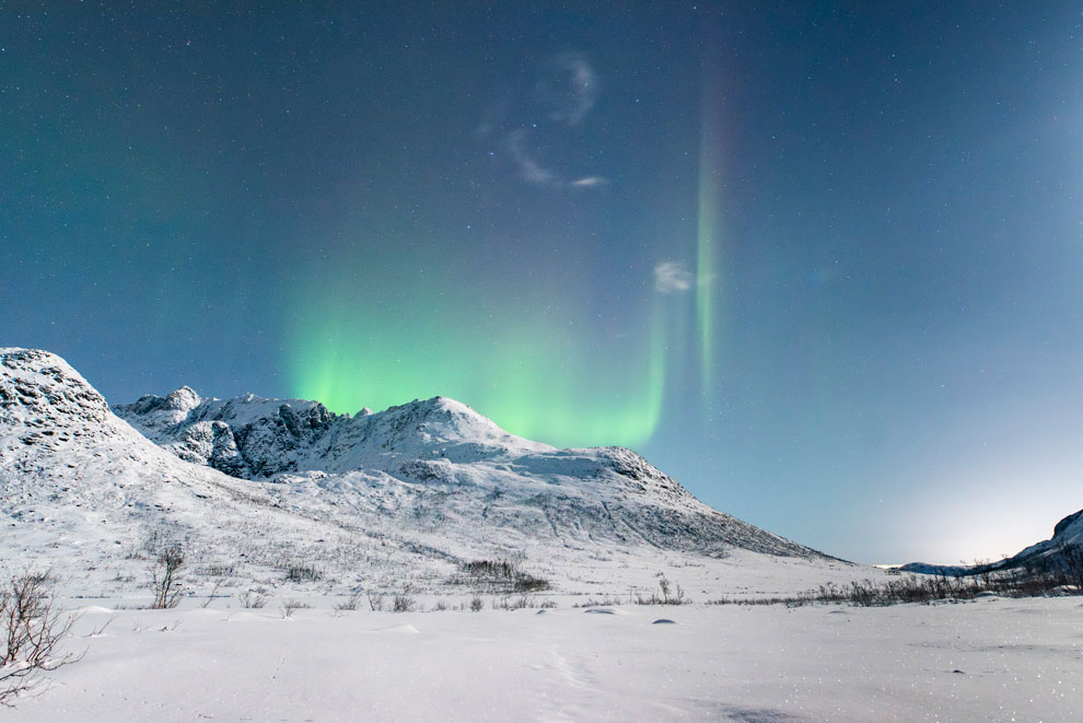 Northern lights (Aurora Borealis) in Tromsø, Norway 