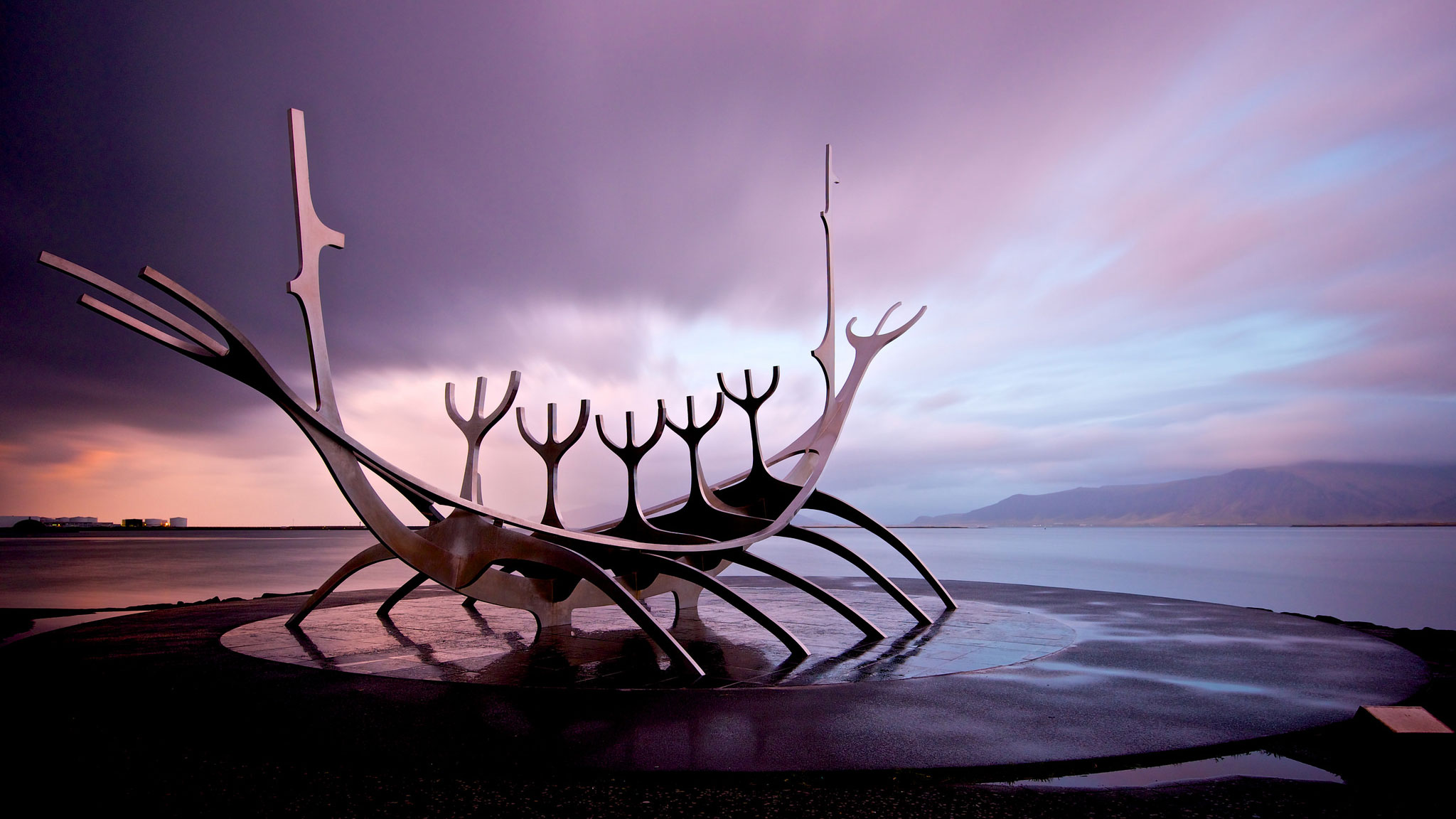 Sun Voyager sculpture in Reykjavík